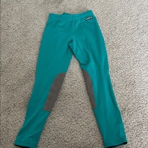 Kerrits Kids Teal and Gray Leggings